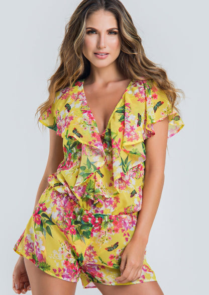 Bug Party Romper Cover Up